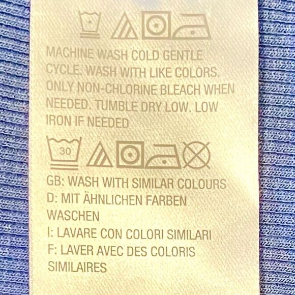 H by Halston Funnel Neck Knit Top in Blue/Blue Heather Women’s S - Picture 6 of 6